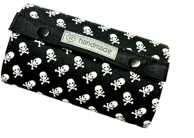 Geldbörse - Totenkopf/Sculls/Skulls - schwarz/weiß