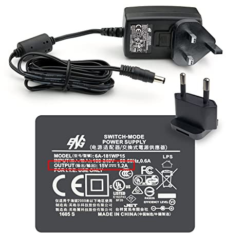 Plustek Scanner Adapter 15V 1.2A - for OpticFilm 8100, 8200i, 7400, 7500, 7600 Series use, not support OpticFilm 135 / 135i