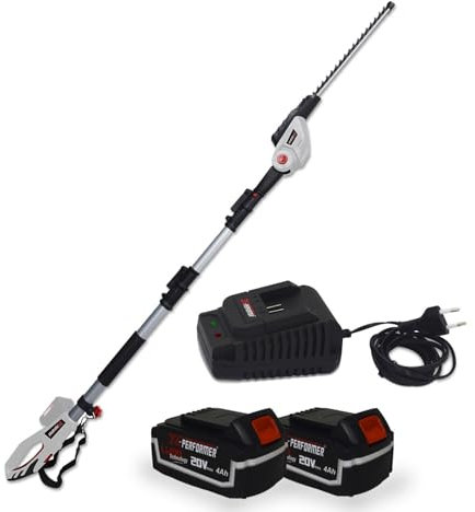 Scie à Ebrancher Taille Haies sur perche 20V - Xperformer XP2PSTH20LI - Portatif - 2 Batteries 4Ah et chargeur inclus