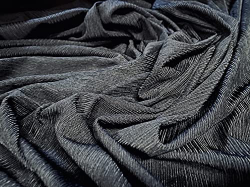 Slinky Spandex-Stoff (Elasthan), figurbetont, Jerseystoff, Meterware, Schwarz