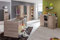 Froschkönig24 Cariba Babyzimmer Kinderzimmer Komplettset San Remo-Eiche/Graphit