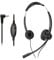 Goshyda Telephone Headset with Microphone Noise Canceling, Wired Binaural Headsets with 2.5mm Plug and Volume Control, Corded Headphones with Mic for Call Center, Business