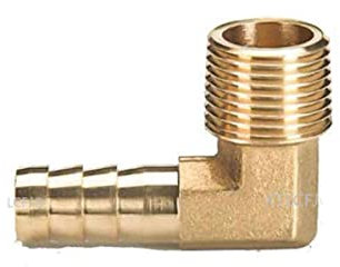 NAABHIKA Messingrohrverbinder 6mm 8mm 10mm 12mm 14mm 16mm 19mm Widerhaken 1/8quot; 1/4 3/8 1/2 Kupplungsfittings mit Außengewinde aus Messing-LType-Pipe-Male,6mm Barb,3/4