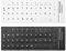 Create idea 2 Stück Deutsche Tastatur Aufkleber Selbstklebend PVC Nicht-Transparent Ersatz Tastaturaufkleber 13x11mm für Laptop Desktop Computer PC