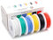 Coomoors 26AWG Silicone elettrico filo 0.15mm² Calibro Filo Elettrico In Silicone Cavo In Rame In Scatola 6 Colori 7 Metri Ogni Cavo Elettrico Set Gancio Filo Flessibile e Morbido per FAI DA TE