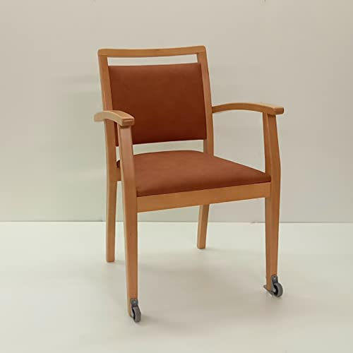 Zorgmeubel Bequemer Seniorenstuhl mit hoher Sitzhöhe (Verschiedene Sitzhöhen von 45 cm bis 50 cm) (50 cm Sitzhöhe) (Sitzhöhe 50 cm mit Rollen)