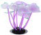 VOCOSTE Silicone Glowing Aquarium Mushroom Coral, for Fish Tank, Purple