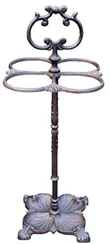 Fodalob Freestanding Umbrella Stand,Vintage Cast Iron Umbrella Holder Rack for Hotel Entryway Bench Lobby Moisture Sticks Umbrellas Rack Outdoor