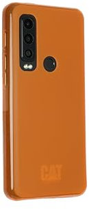 caseroxx Schutz-Hülle TPU-Hülle kompatibel mit Cat S75, Gummi Handy Tasche Displayschutzfolie orange