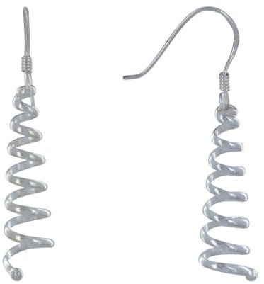 LES POULETTES BIJOUX - Sterling Silber 925 Ohrringe Wirbel Kegel