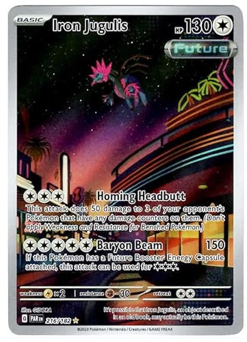 Pokemon - Iron Jugulis 216/182 - Paradox Rift - Illustration Rare - Single Card