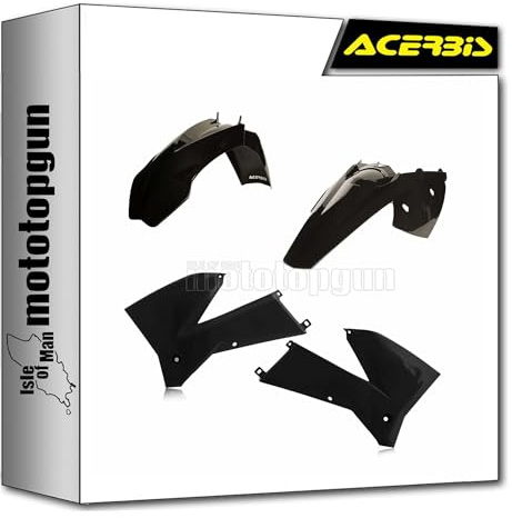 acerbis 0008193.090 kit plastiche nero compatibile con ktm exc-f 450 2005 2006 2007 mototopgun