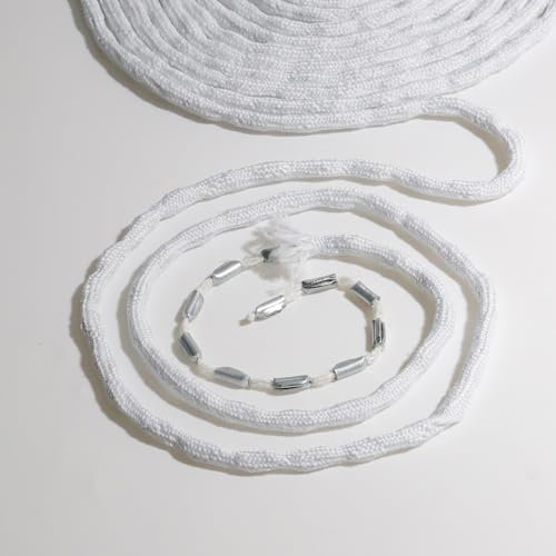 ZDNT 5M Bleiband für Gardinen,Gardinenbeschwerer Vorhang,Schweres Bleikette,Vorhang Beschwerer Outdoor Glatte AufhäNgung Perfekte Falten für Vorhänge Gardinen Stoffe Moskitonetz (30g-5M)