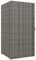 Outsunny Armadio da Esterno e Interno in Rattan PE, Armadio da Giardino con 2 Vani per Terrazza e Bordo Piscina, 60x63x120cm, Grigio