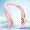 Jialexin Tragbarer Nackenventilator, Hals Ventilator Wiederaufladbar mit 6000mah, Persönlicher Ventilator mit 3 Geschwindigkeiten,Blattlos Ventilator FüR Sport,Reisen,Außen,Innen,Geschenk(Rosa)