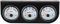 Asixxsix Kit de Jauge Triple de 2 Pouces 52 Mm, Ensemble de Jauge de Tableau de Bord de Voiture Universel DC 12 V (température de l'eau + Volts + Compteur de Pression d'huile) Kit de