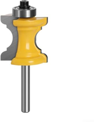 1/4 Inch Drill Bit Sets End Mill, Shank Bull Nose Molding Router Bit, Half Round Bearing Bullnose Milling Cutter Tools