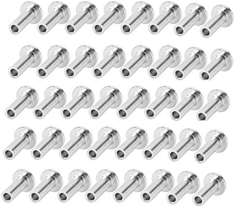 Echwave Lot de 40 douilles de protection en acier inoxydable pour garde-corps de câble métallique 1/8