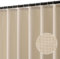 MIULEE Tenda da doccia in lino 180x180 cm Beige chiaro, tende da doccia impermeabili in poliestere di lusso per hotel, tenda da bagno in tessuto lavabile antimuffa con 12 anelli