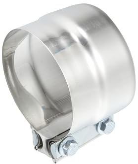 VekAuto 4 Lap Joint Exhaust Band Clamp Pipe Stainless Steel 75mm Length Auto Accessories