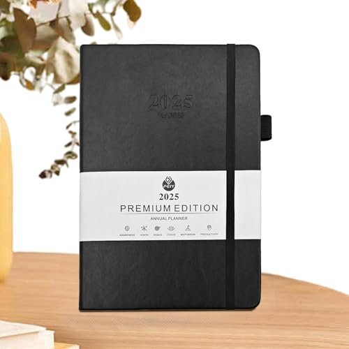 Event Planner Notebook, 2025 Annual Planner Notebook, Multipurpose Note Book, Work Schedule Planner, Appointments Notebook, A5 Event Planner Notepad for Work Schedule, Appointments