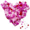 10,000 Stücke Papier Herz Konfetti, Herzen Konfetti, 2,5cm Herz Konfetti Papier Rosa, Hochzeitstisch-Konfetti-Dekoration für Valentinstag,Hochzeit,Luftballons,Tisch,Geschenkbox (Weiß, Rosa, Rose, Rot)