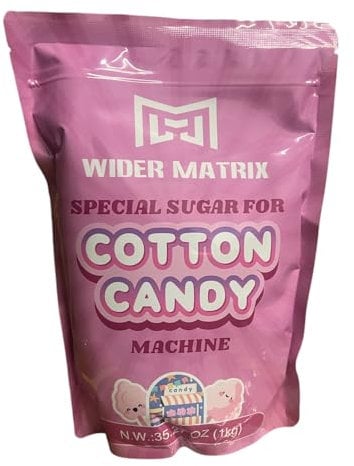 Wider Matrix Special Sugar for Cotton Candy Floss Vending Machine - Red Colour/Strawberry Flavour 1kg Bag