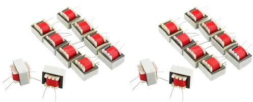 Iyalezirk 20 pezzi EI14 Trasformatore Audio 600:600 Ohm 1:1 EI14/EI-14 Trasformatori di isolamento audio ad alta efficienza per Transform