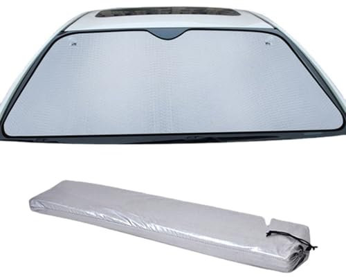 Auto Scheibenabdeckung Windschutzscheibenabdeckung für Skoda Octavia 2015-2022,Frontscheibenabdeckung Autofenster-Sonnenschutz Frontscheibe Wrap Cover Wasserdicht Wetterfest Anti UV Frost Ice Staub