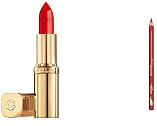 L’Oréal Paris Color Riche 2-teiliges Lippen-Set – Lipliner & Satin Lippenstift, 125 Coup de Cœur & 126 Excusez Moi, Für präzise Konturen und ein seidiges Finish