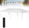 XMTECH Faltpavillon 3x6 Gartenpavillon Faltbar Pavillon, Höhenverstellbar 2,4m - 2,6 m Partyzelt Gartenzelt für Outdoor Garten Party Hochzeit, Stabil, UV-Schutz, Wasserdicht, Weiß