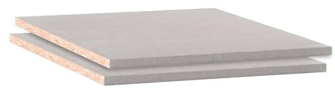 Einlegeboden für Kleiderschränke - Höhe 20 mm - 43 x 45 cm - Texline Dekor - Regalboden Fachbrett