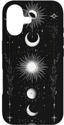 Hülle für iPhone 17 Minimalistische Linienkunst Sonne Mond Astrologie Spirituell