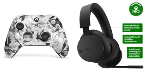 Xbox Wireless Controller Storm Breaker Special Edition Series X|S, One, PC und cloudfhige Gerte + Microsoft Wireless Headset EN/FR/DE/IT/PL/PT/RU/ES pa EMEA 1 License Kabellos