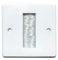 PRO SIGNAL PSG03774 White 1 Gang Vertical Brush Plate with White Brushes