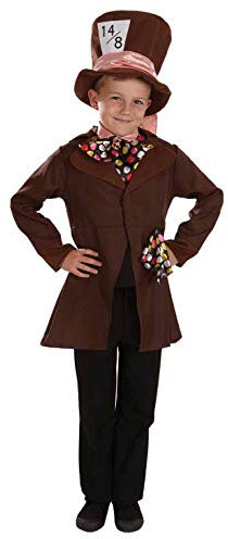 Fun Shack Kostüm Verrückter Hutmacher für Kinder, Alice Verkleidung, Ideal für Fasching und Karneval, XL