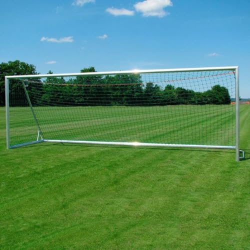 Fußball Jugend Tornetz Fußballtornetz 5,15 m x 2,05 m Tiefe Oben 0,80 unten 1,50 m Fußballnetz einfarbig PE 4 mm Farbe Grün Geknotet