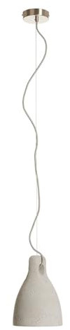 Lindby Beton Pendelleuchte Lenna (Modern) in Alu aus, (1 flammig E14) - Deckenlampe Esstischlampe Hängelampe Hängeleuchte Wohnzimmerleuchte