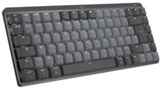 Logitech MX Mechanical Mini Tastiera Retroilluminata Wireless per Mac, Francese AZERTY - Space Grey
