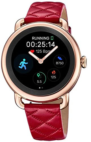 Reloj FESTINA para Mujer F50001/3 Special Prices Caja de Acero Inoxidable 316l Rosa Correa de Cuero Rojo