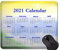 YENDOSTEEN 2021 Kalender Hd Font Mouse Pad Anti-Rutsch, übernatürliche Mountain Peaks Gaming Mouse Mat