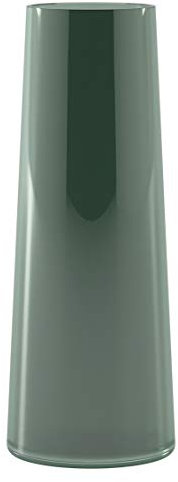 LYM - Murano26 - Jarrón de Cristal de Murano Verde, Jarrón Decorativo de Producción Artesanal, cm 10,5 x 10,5 H. 26,5 - Made in Italy