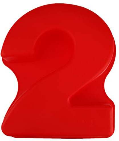 Eidoct 25,4 cm große 3D-Silikon-Zahlenkuchenformen, DIY-Backform, Geburtstag und Hochzeitstag, Silikon-Backformen, Zahl (2)