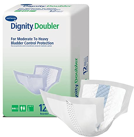 Dignity Doubler Bladder Control Booster Pads - Disposable, Unisex, Moderate to Heavy Absorbency - One Size Fits Most, 13 in x 24 in, 12 Count, 1 Pack
