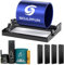 SCULPFUN Laser Rotary Roller for S9 S10 S6 Pro, 6-150mm Gravurbereich, 4 Höhenverstärker, Verhindert Verrutschen, für Laser Graviermaschine Topfzylinder Holz Metall