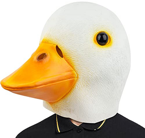CreepyParty Ente Anrufen Maske Tier Latex Vollkopf Realistische Masken Für Halloween Karneval Kostüm Party Parade