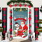 Banner Weihnachten, Grau Türdeko Weihnachten Banner, Weihnachtsmann Schneemann Hintergrund Banner, Weihnachten Frohes Neues Jahr Tür Hängen Banner für Haus Wand Veranda Tür Weihnachtsfeier Deko
