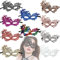 Zeaying 10 Stücke Maskenball Maske Damen Glitzer, Fasching Maske Damen, Maske Spitze Sexy, Venezianische Maske Damen, Faschingsmasken Gesicht Famen, Für Party Abend Ball, Cosplay Party, Mix-farbe