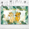 Banner mit König der Löwen für Babyparty, Simba oder Nala, Hintergrund für Jungen und Mädchen, Vinyl, König der Löwen, für Babyparty, Banner für Dessert-Tischdecke, 1,5 x 0,9 m