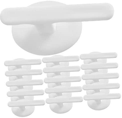 YARNOW 16pcs Cord Organizer for Appliances Adhesive Cord Winder Cable Holder Compact Lightweight Kitchen Appliance Organiser White ABS